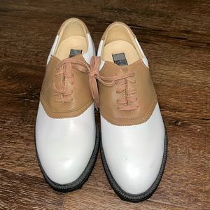 Nike Air Bella Last Air Comfort Golf Shoes White Brown Leather Women’s NWOT 6